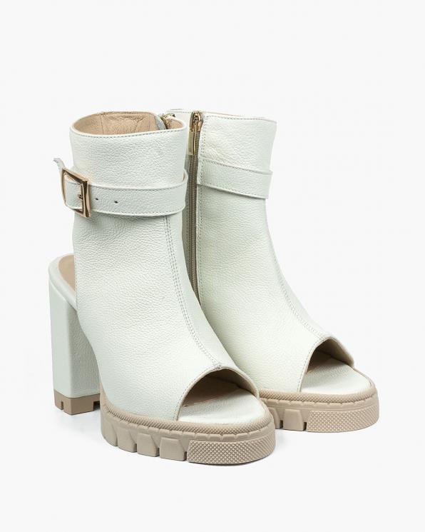 Białe sandały damskie skórzane 3993/G02