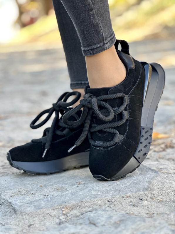 Sneakersy ze skóry naturalnej LUT/54C1464/BLACK