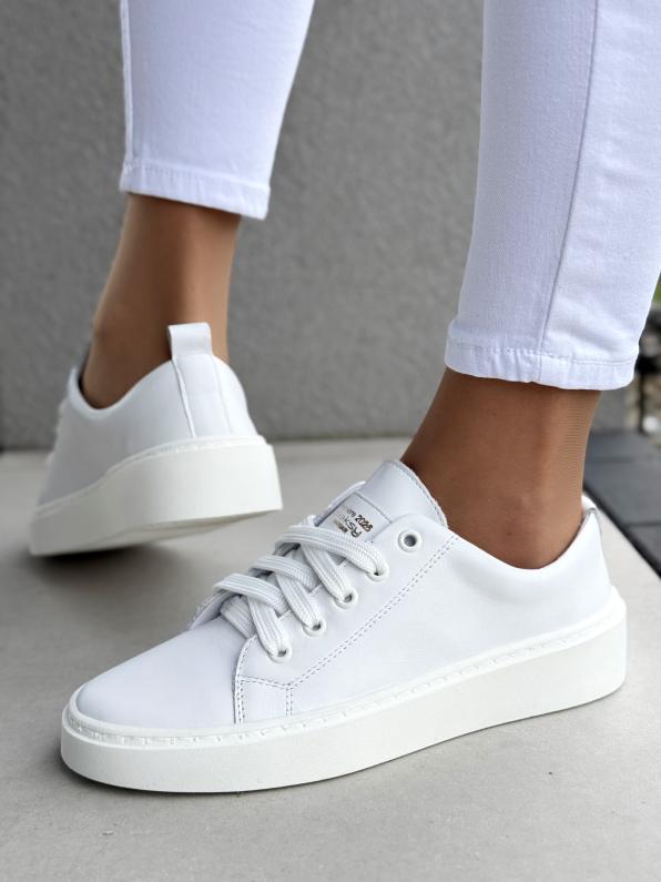 Sneakersy damskie OLEKSY ze skóry naturalnej Polskiej produkcji 3164/534/111