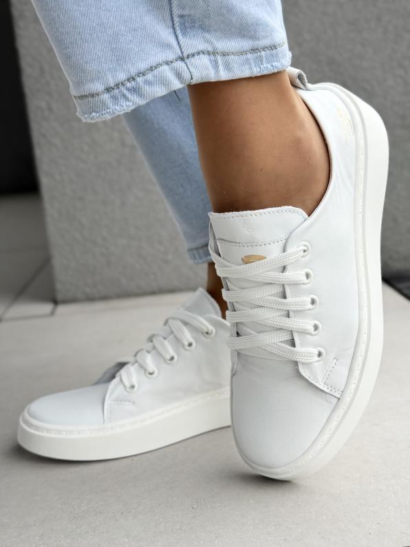 Sneakersy damskie OLEKSY ze skóry naturalnej Polskiej produkcji 6043/534/001