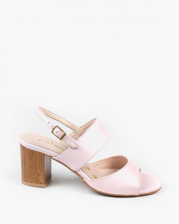 Różowe sandały damskie skórzane 3250/E50