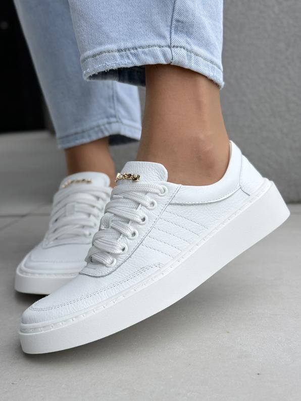 Sneakersy damskie OLEKSY ze skóry naturalnej Polskiej produkcji 6088/G02