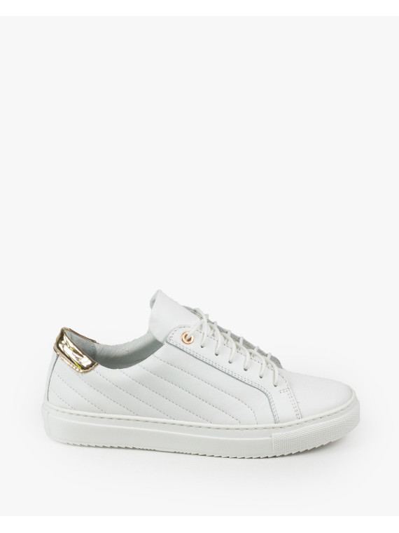 Białe trampki damskie skórzane