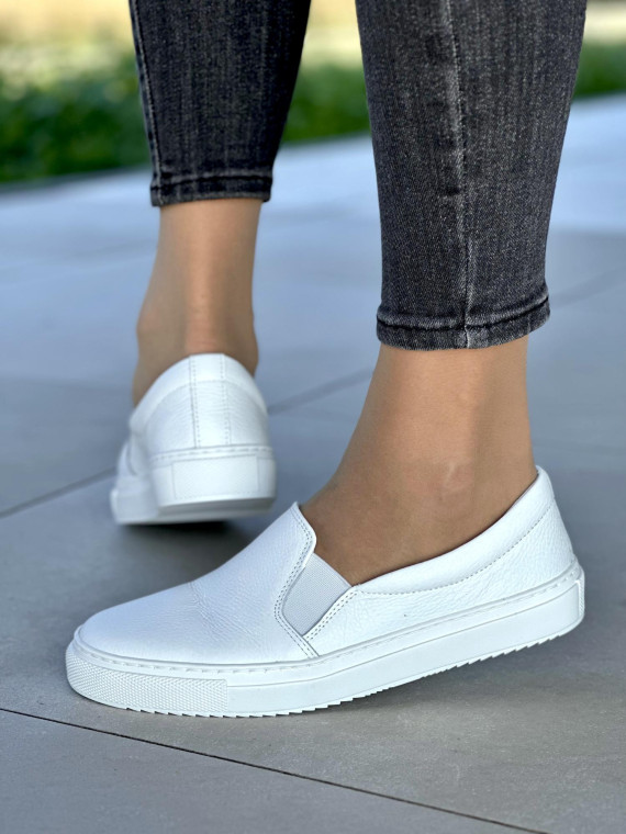 Damskie slip-ony skórzane OLEKSY Polskiej produkcji