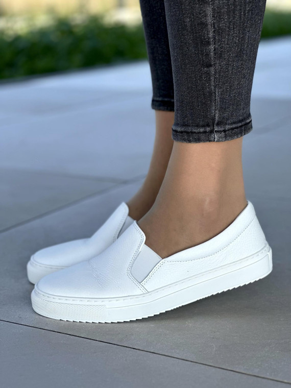 Damskie slip-ony skórzane OLEKSY Polskiej produkcji