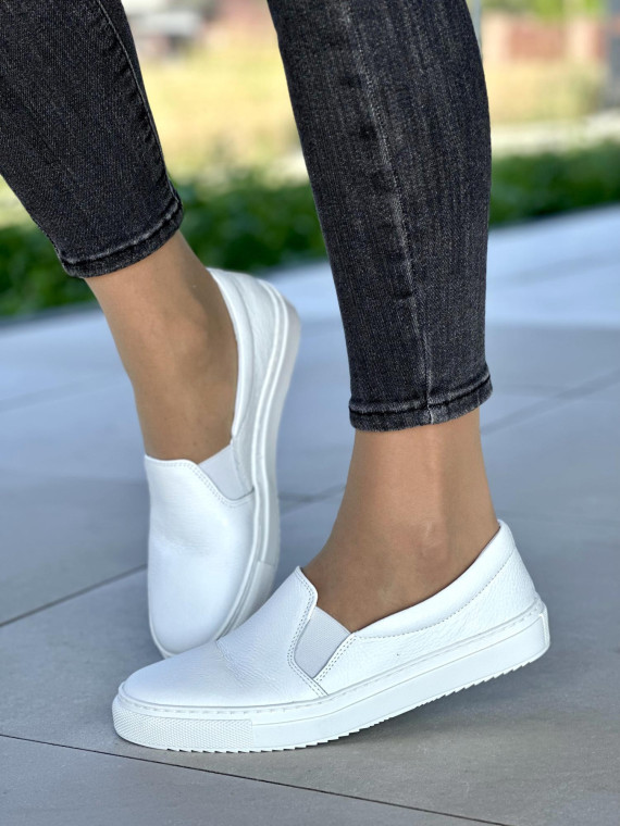 Damskie slip-ony skórzane OLEKSY Polskiej produkcji