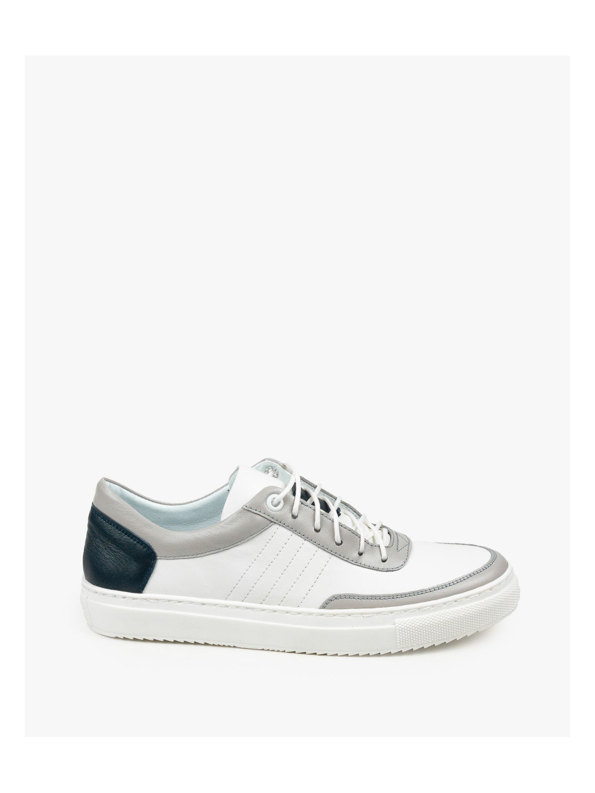 Wielokolorowe trampki damskie skórzane