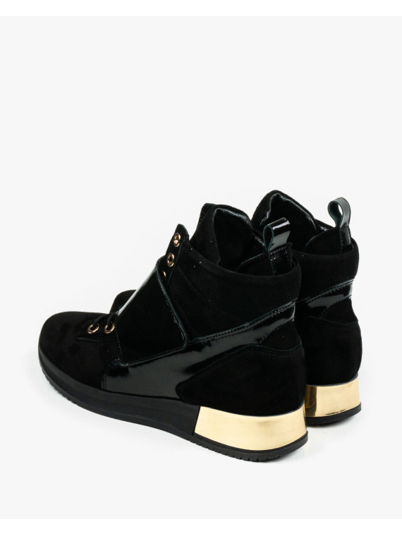 Czarne adidasy damskie skórzane