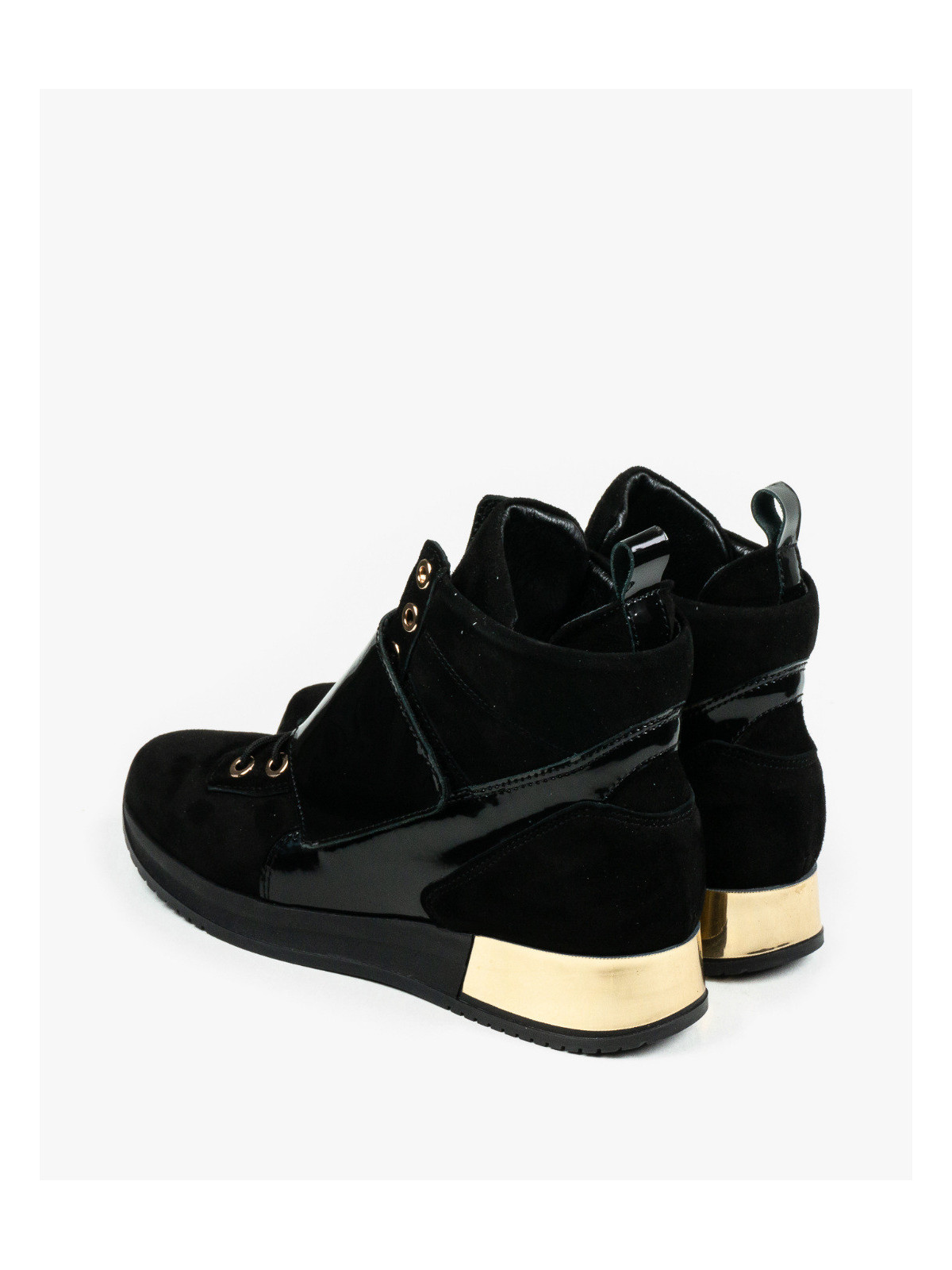 Czarne adidasy damskie skórzane