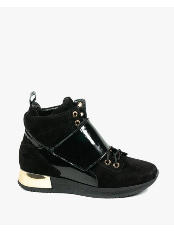 Czarne adidasy damskie skórzane