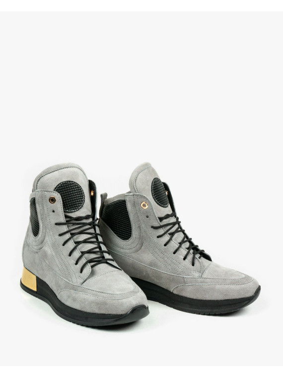 Szare adidasy damskie skórzane