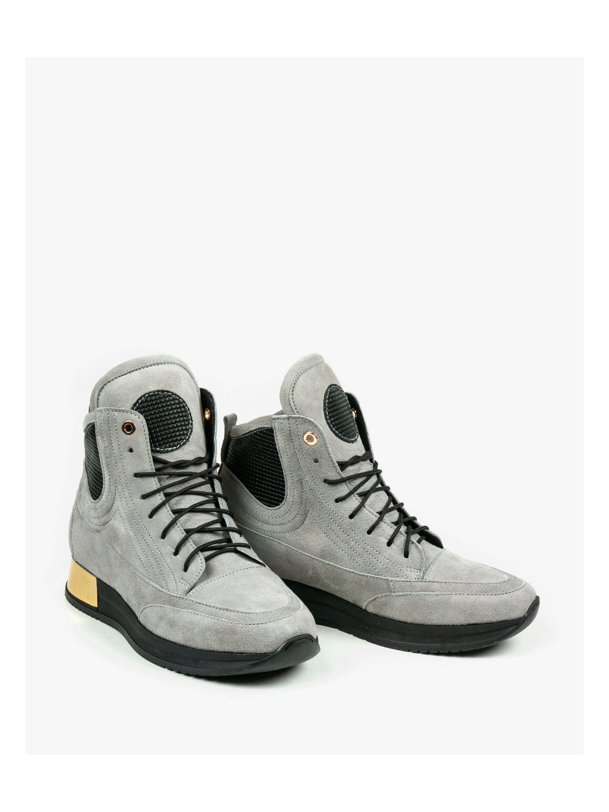 Szare adidasy damskie skórzane