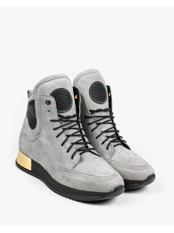 Szare adidasy damskie skórzane