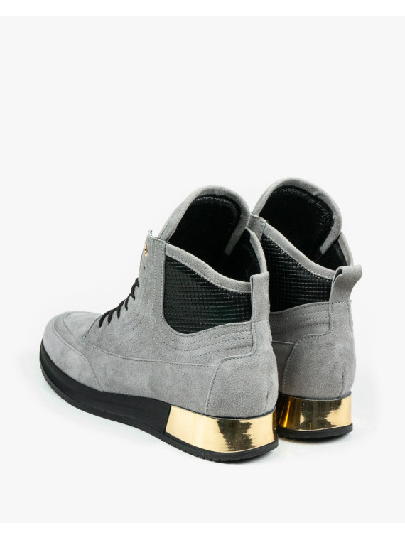 Szare adidasy damskie skórzane