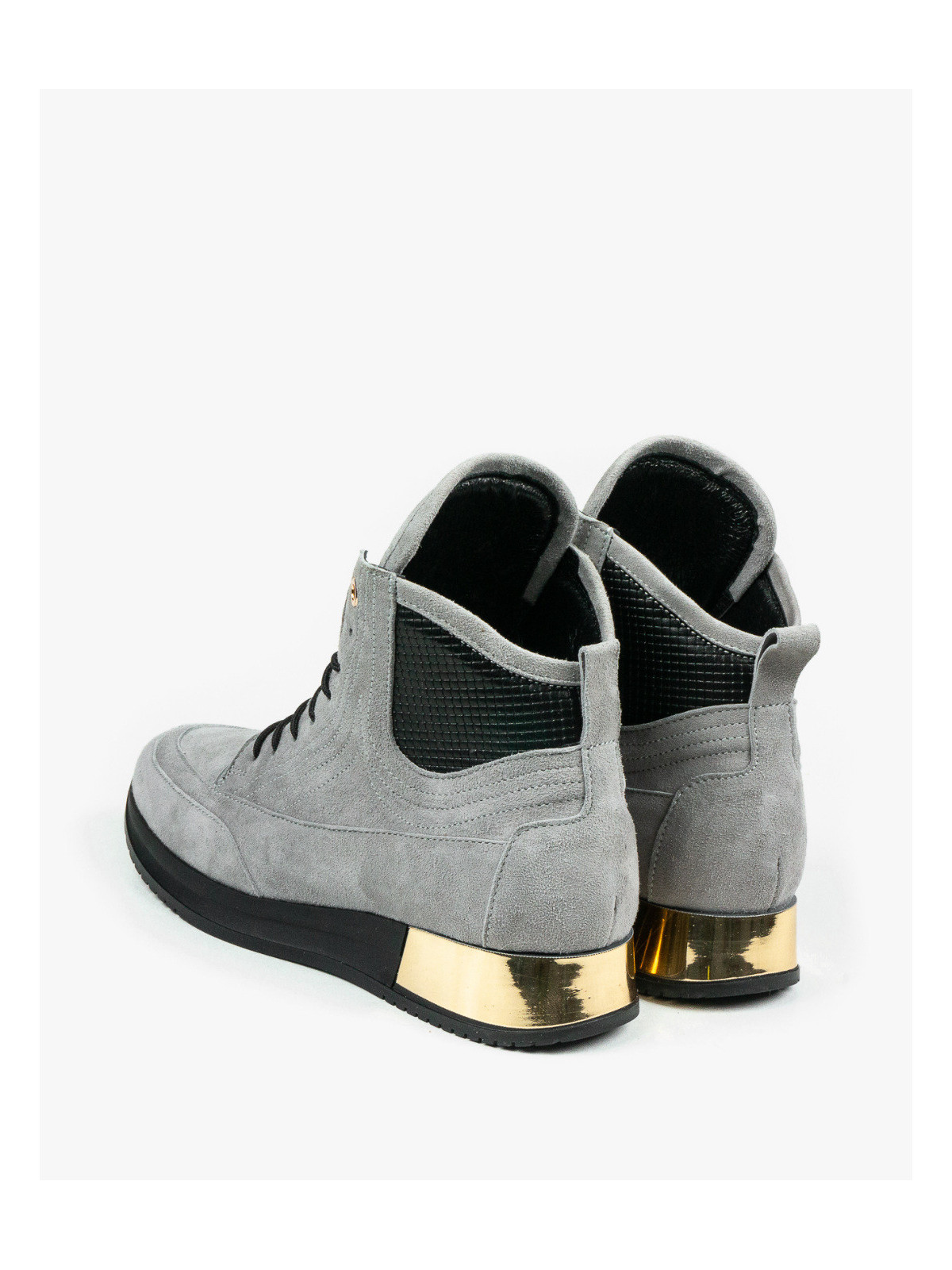 Szare adidasy damskie skórzane