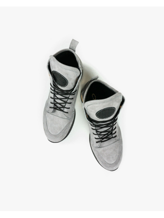 Szare adidasy damskie skórzane