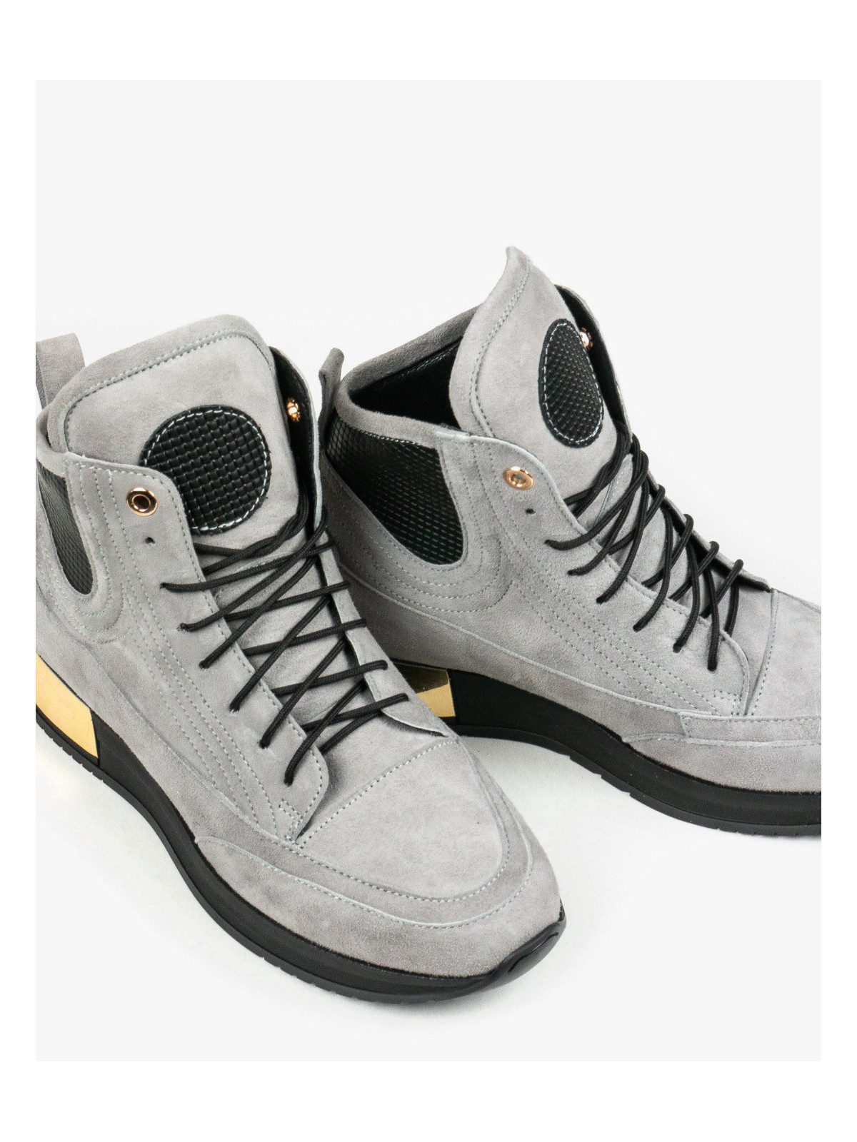 Szare adidasy damskie skórzane