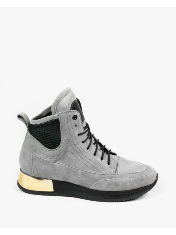 Szare adidasy damskie skórzane