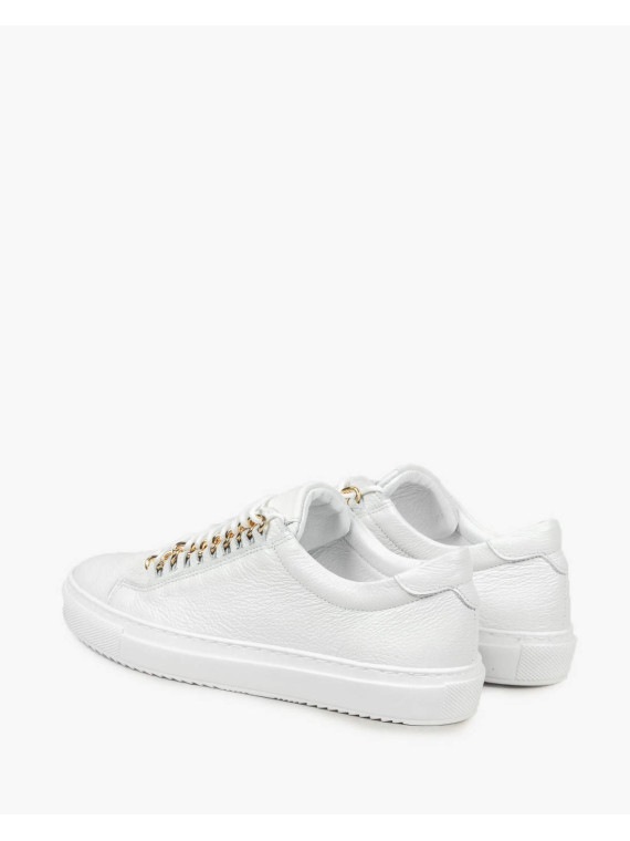 Białe trampki damskie skórzane