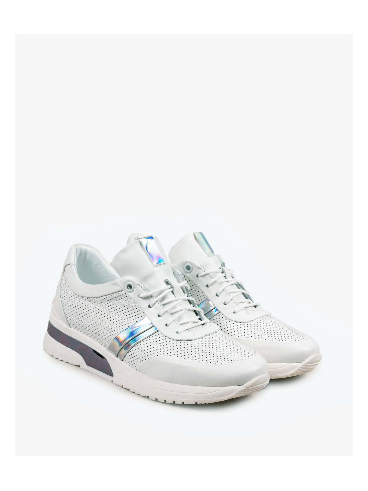 Białe adidasy damskie skórzane