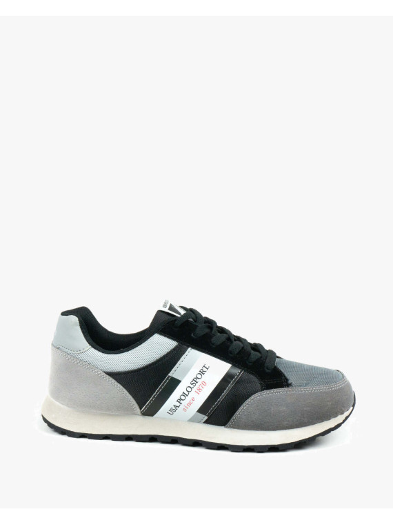 Szare półbuty męskie skórzane