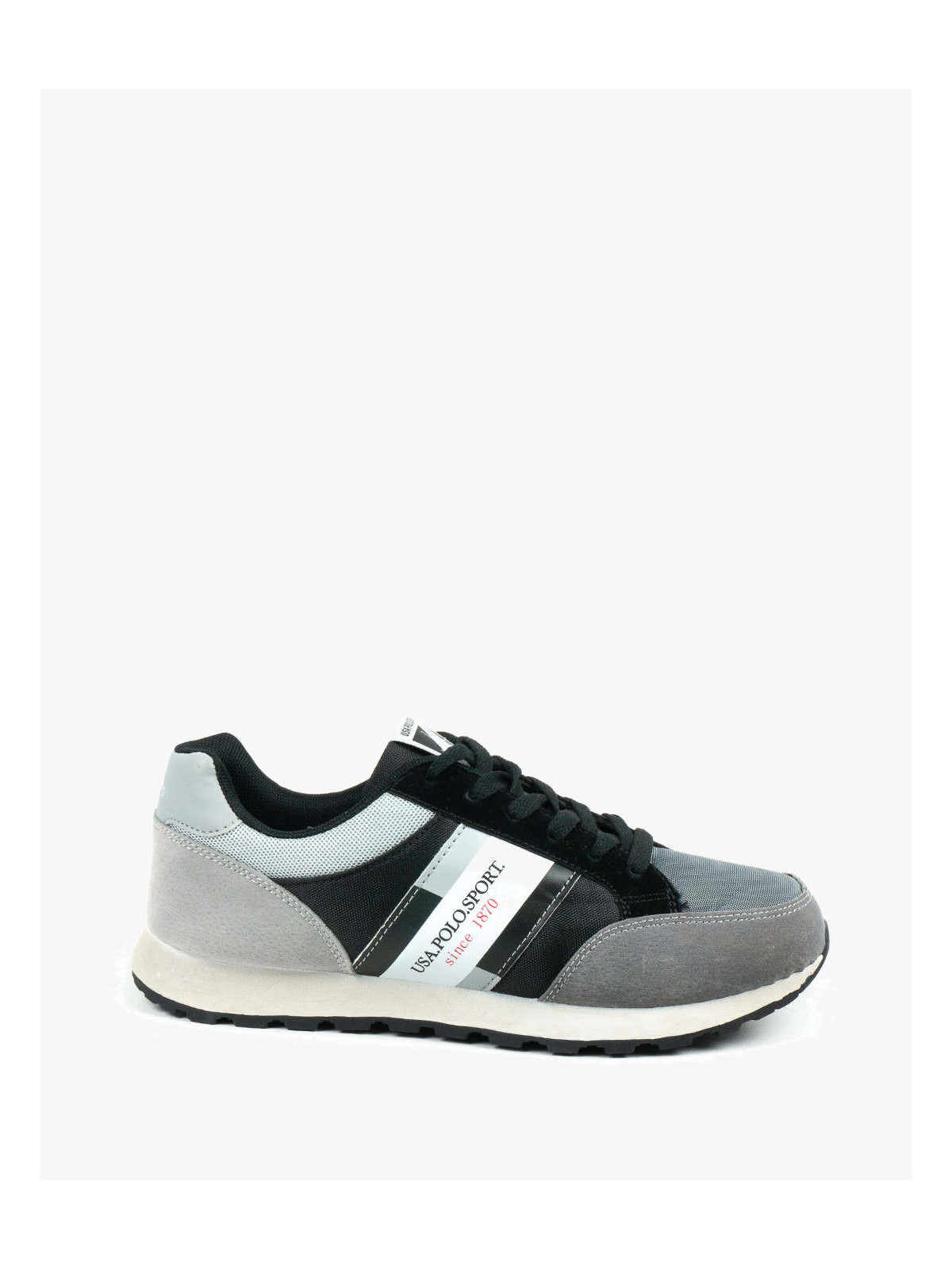 Szare półbuty męskie skórzane