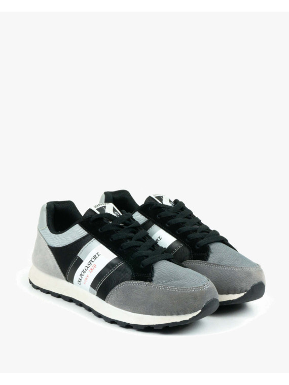 Szare półbuty męskie skórzane