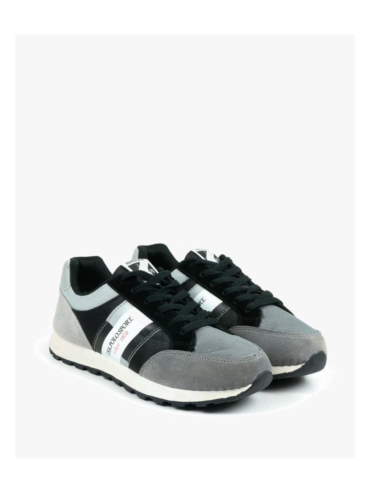 Szare półbuty męskie skórzane