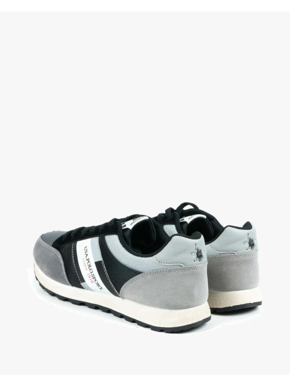 Szare półbuty męskie skórzane