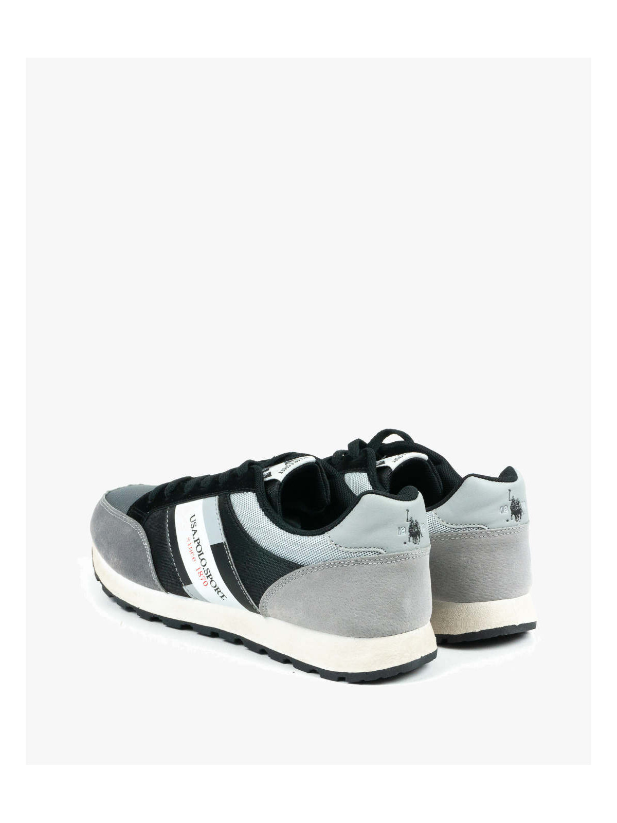 Szare półbuty męskie skórzane