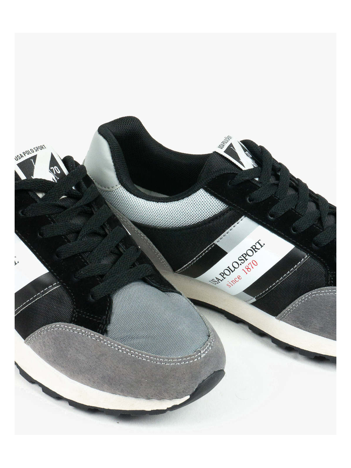 Szare półbuty męskie skórzane