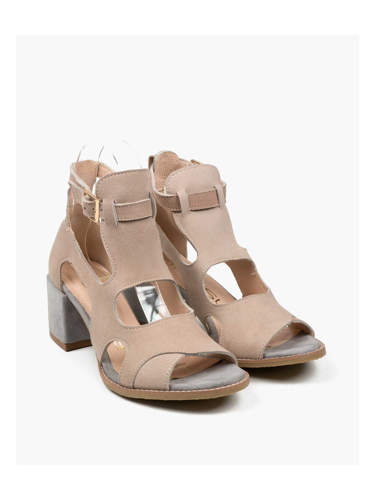 Sandały damskie skórzane