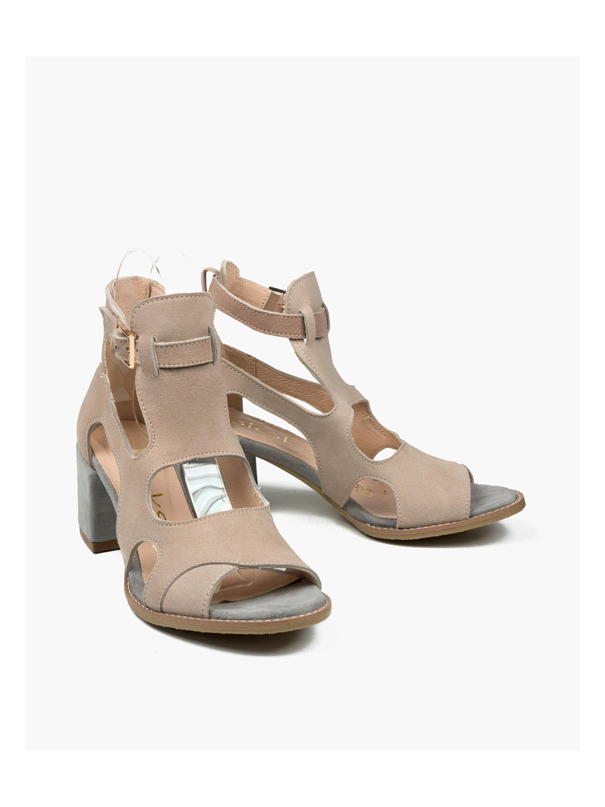 Sandały damskie skórzane