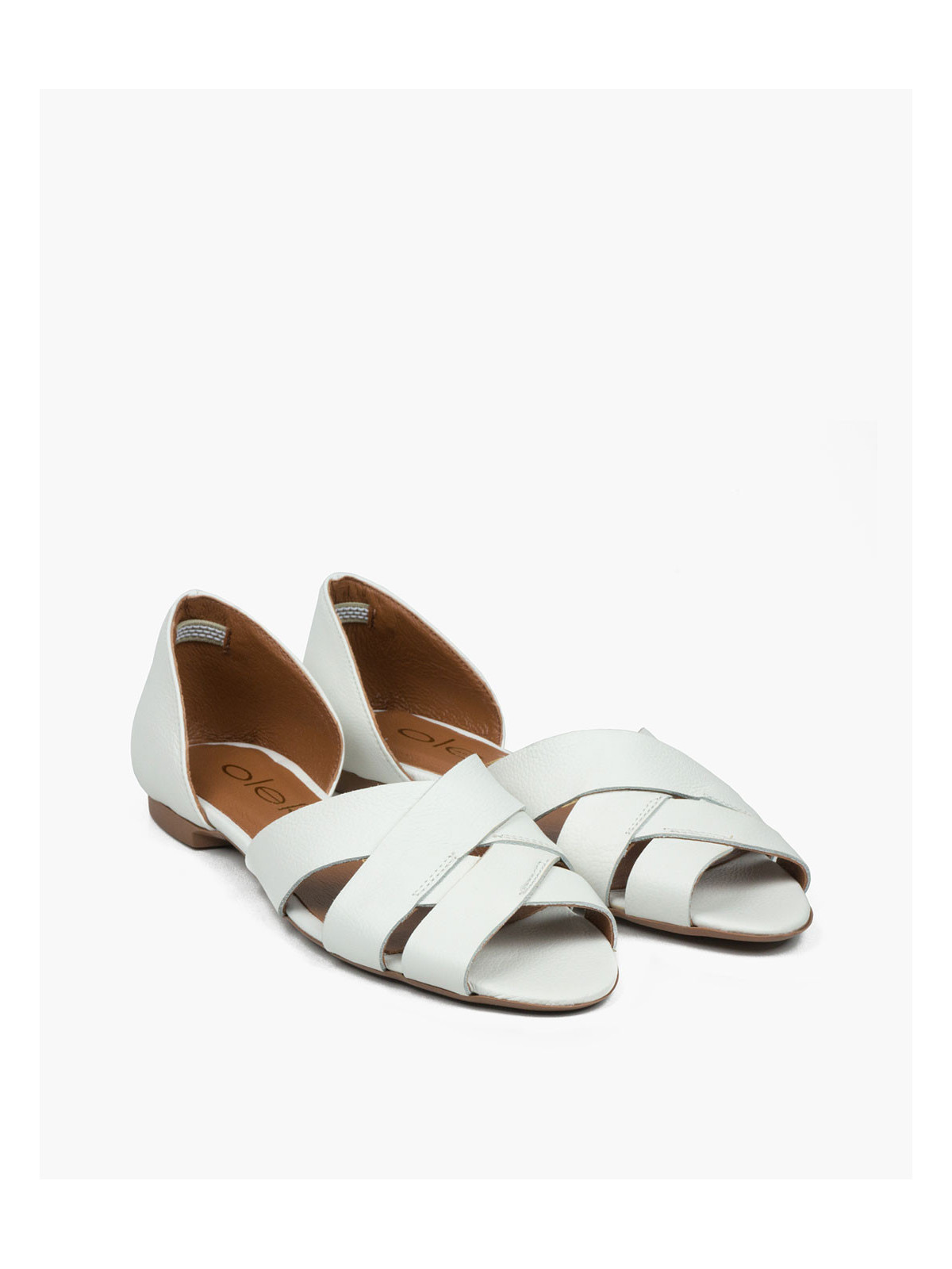 Biale-sandaly-damskie-OLEKSY-ze-skory naturalnej-polskiej-produkcji