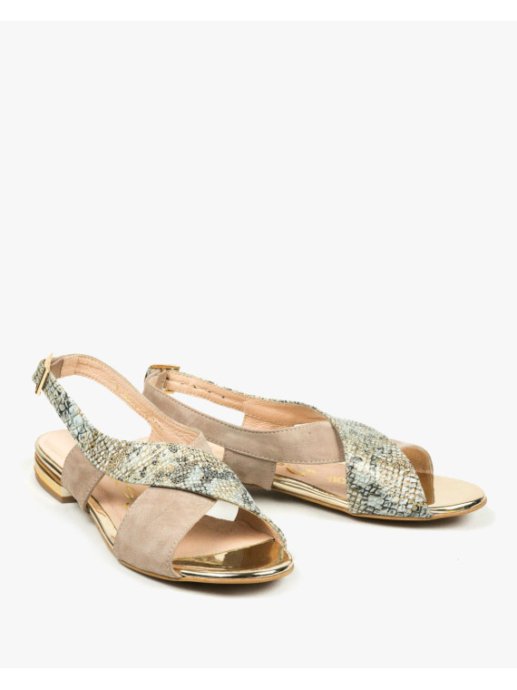 Sandały damskie skórzane