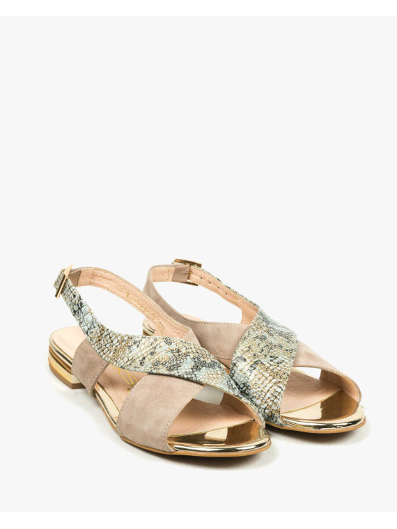 Sandały damskie skórzane