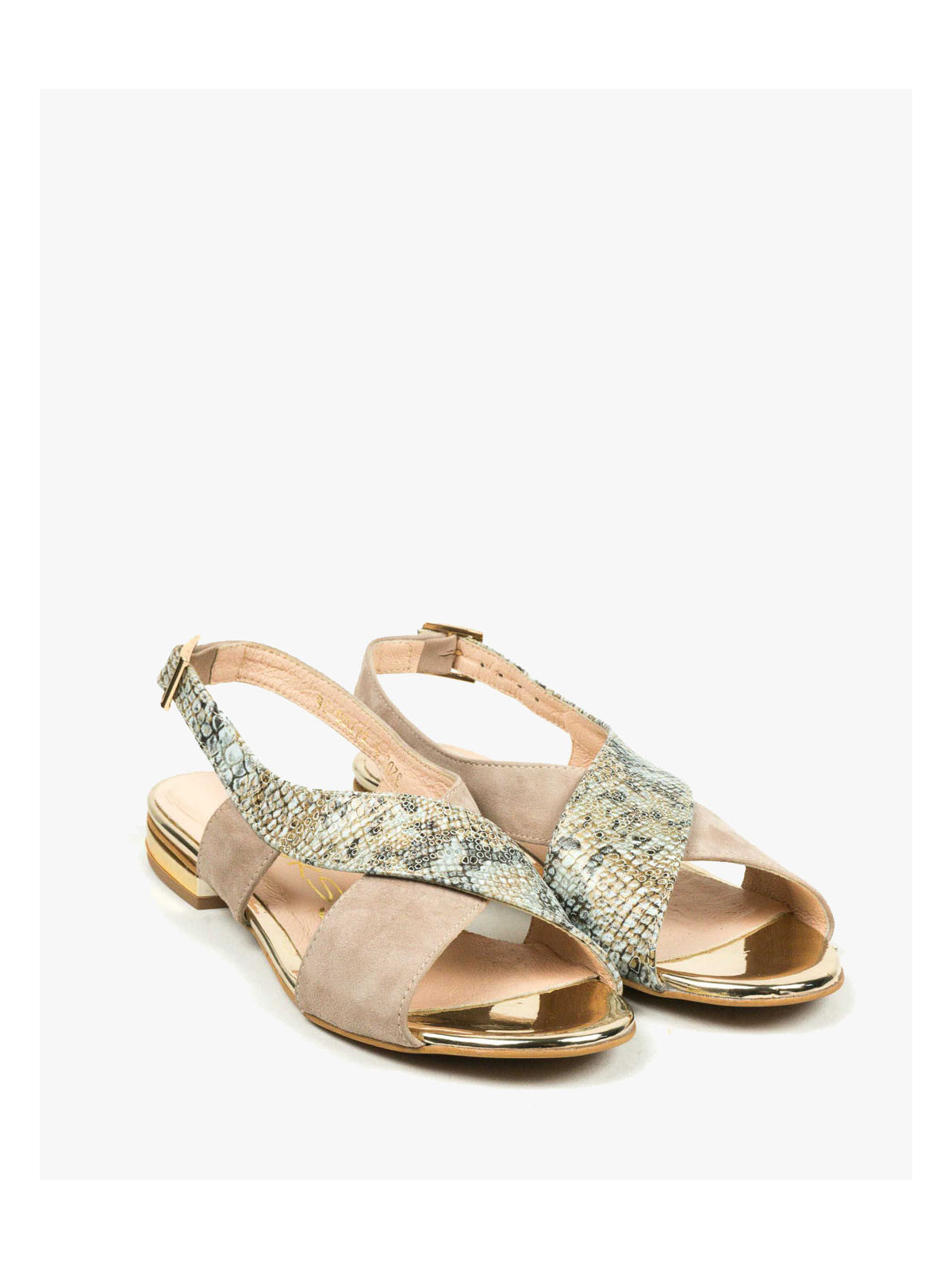 Sandały damskie skórzane