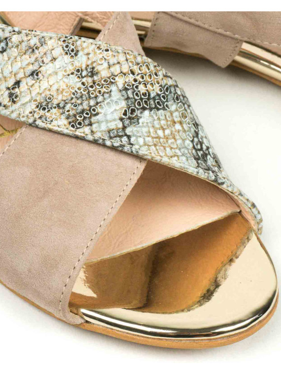 Sandały damskie skórzane