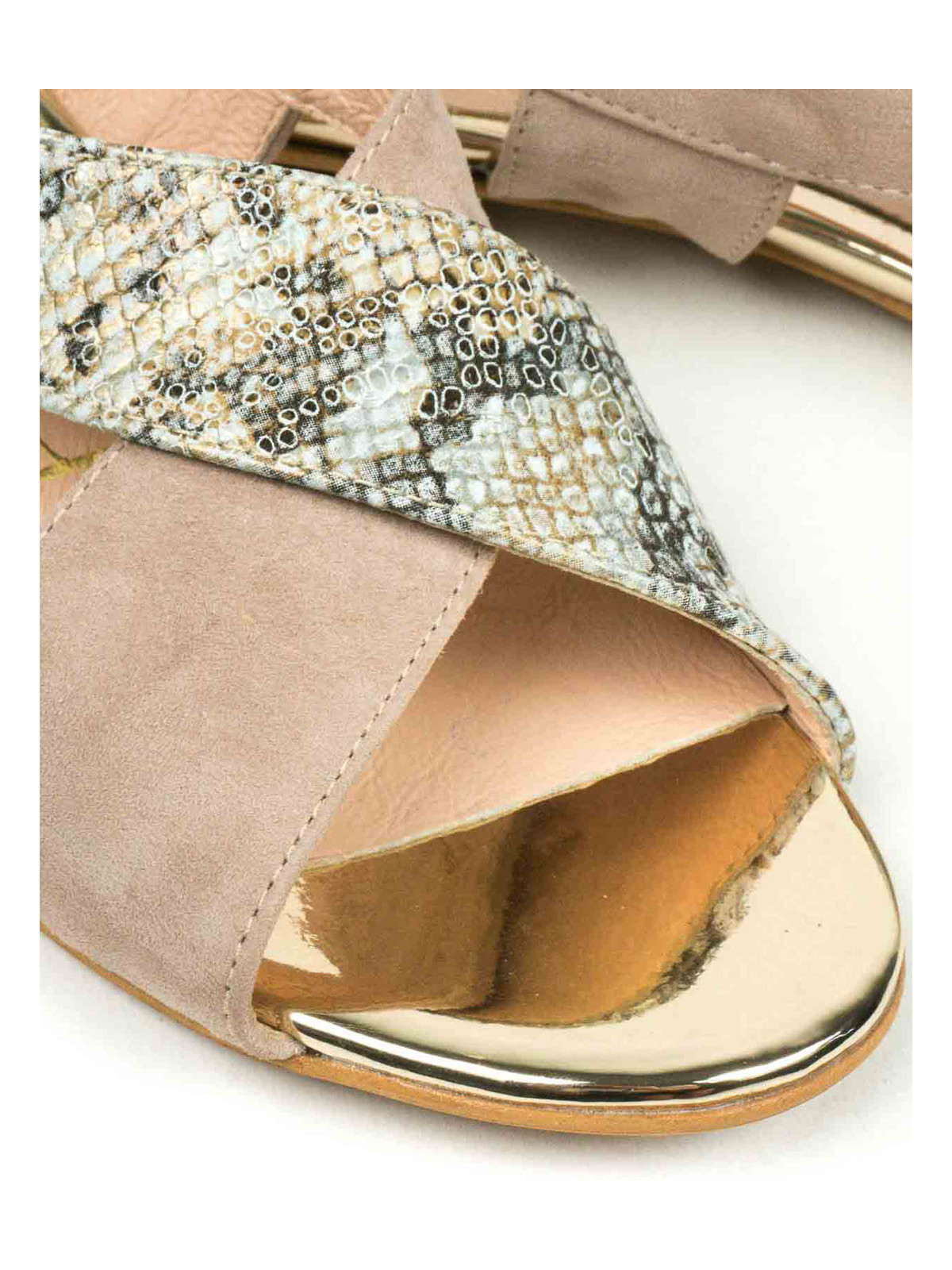 Sandały damskie skórzane