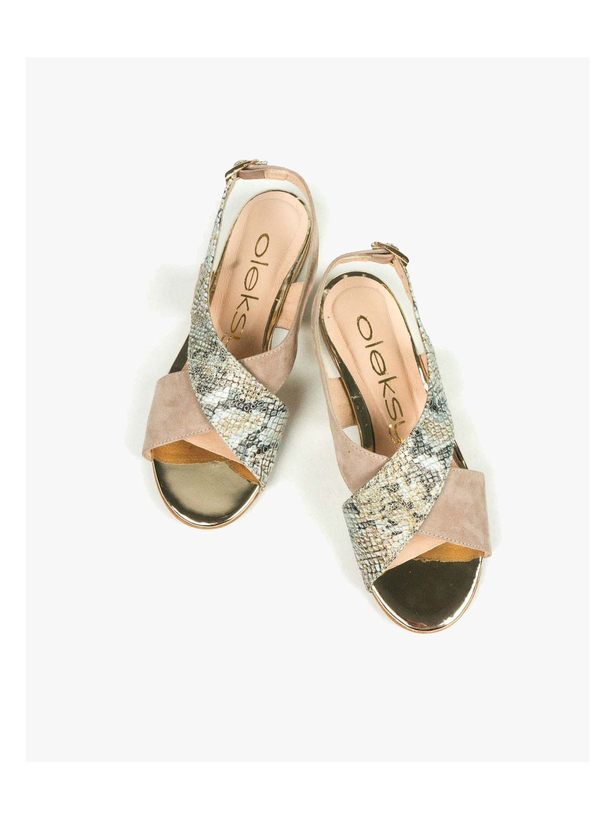 Sandały damskie skórzane