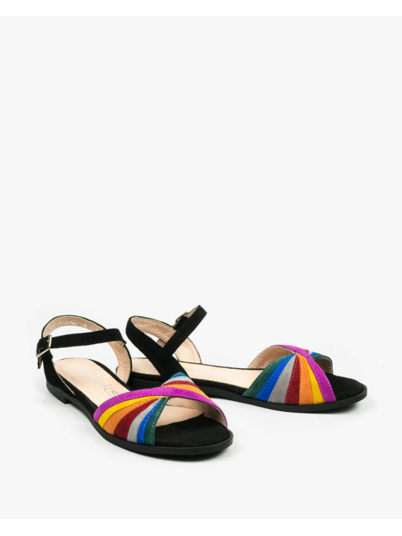 Sandały damskie skórzane