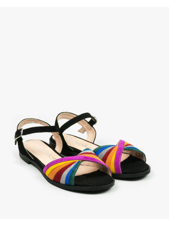 Sandały damskie skórzane