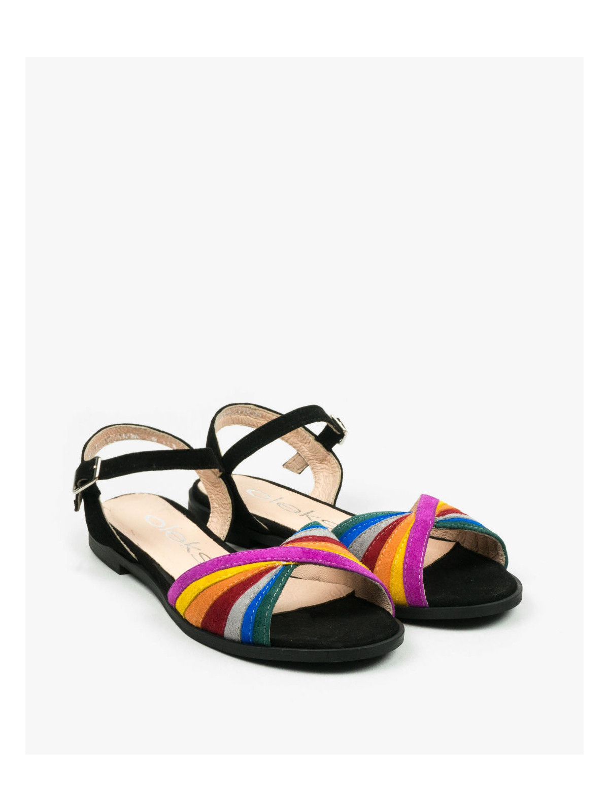 Sandały damskie skórzane