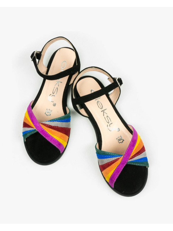 Sandały damskie skórzane