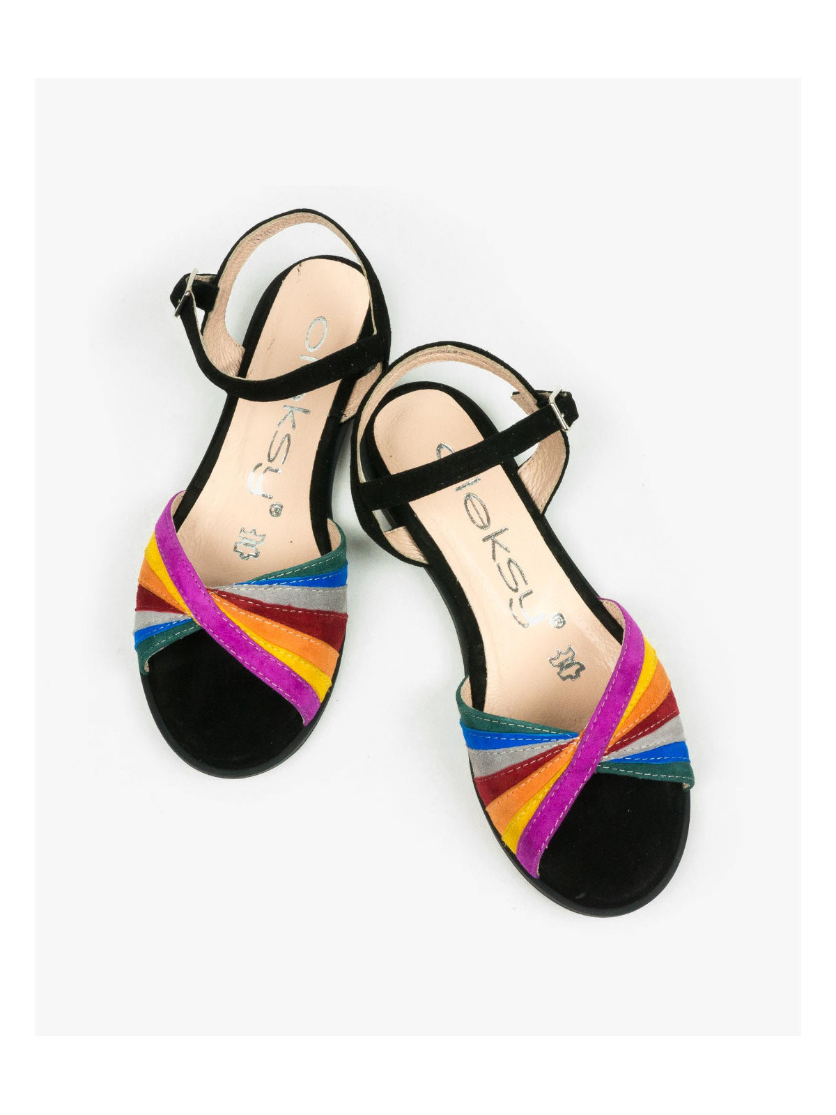 Sandały damskie skórzane