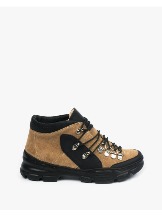 Beżowe adidasy damskie skórzane