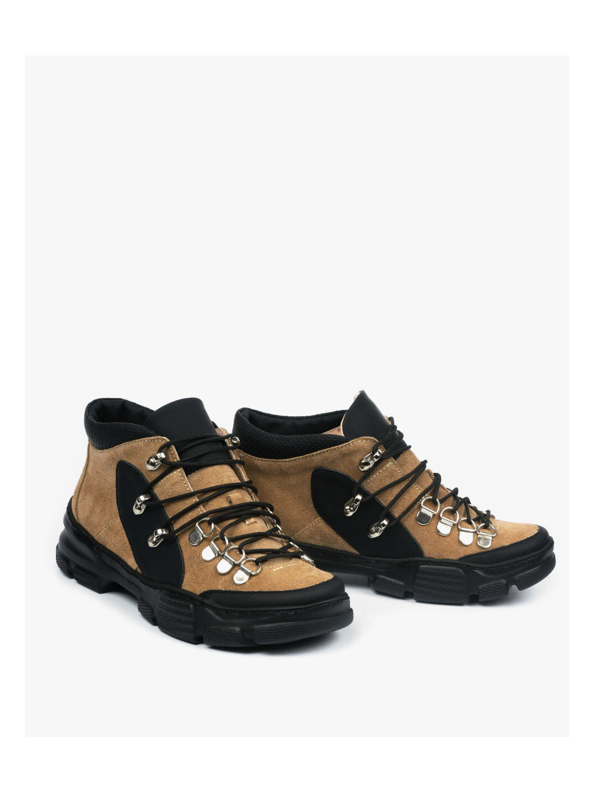 Beżowe adidasy damskie skórzane