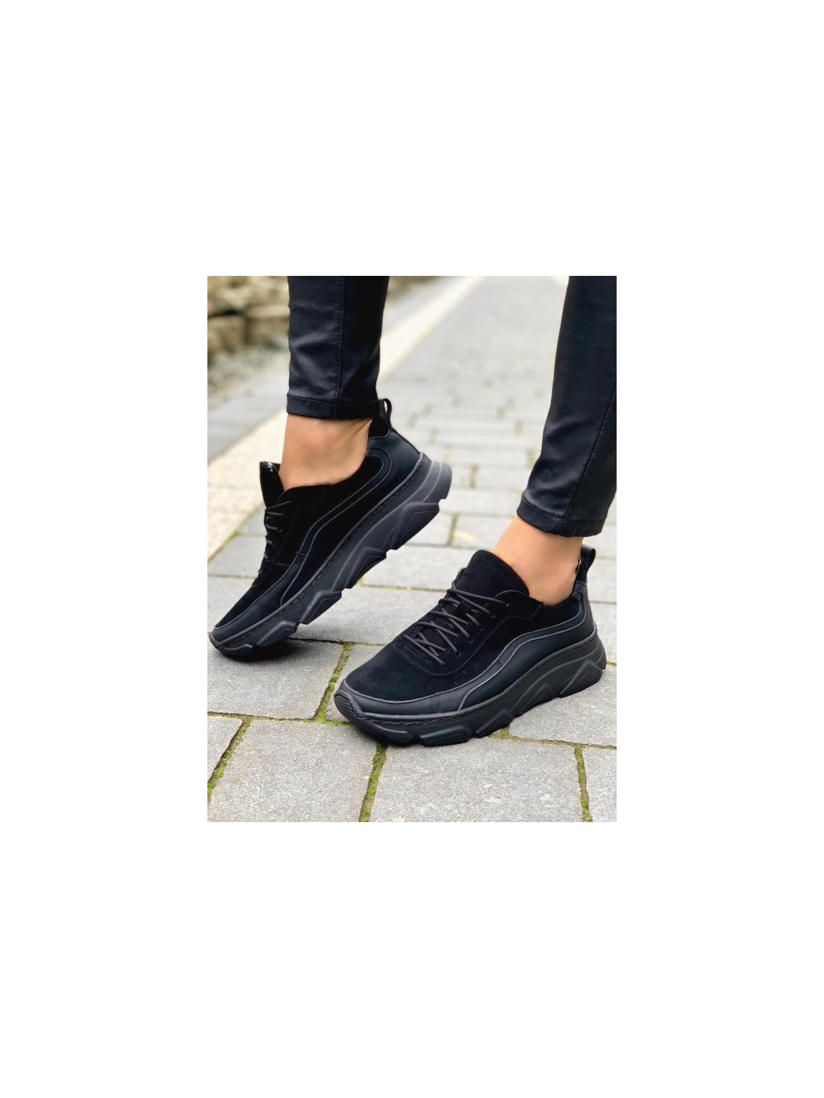 Czarne adidasy damskie skórzane