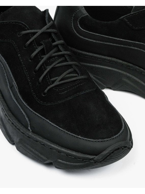 Czarne adidasy damskie skórzane