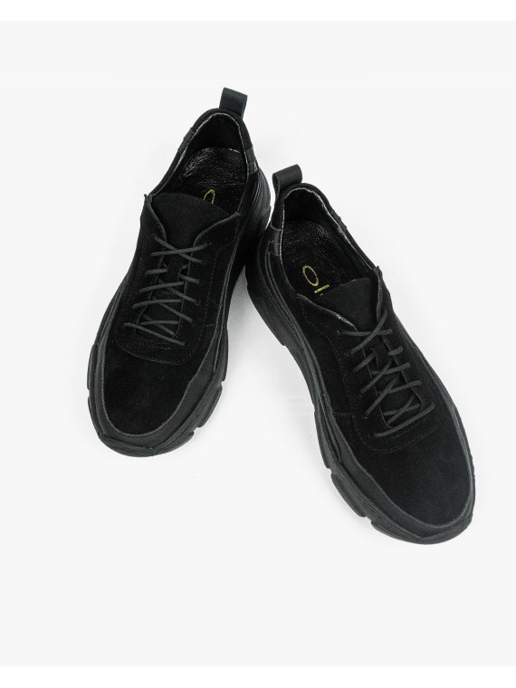 Czarne adidasy damskie skórzane